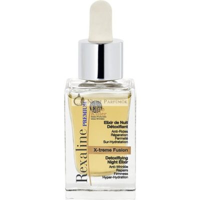Rexaline X-treme Fusion Detoxifying Night Elixir Ránctalanító Hyaluronsav Száraz Olaj Hidratáló és Megújító Ápolás, 30ml