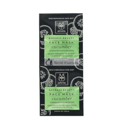 Apivita Arcmaszk Intenzív Hidratálással Uborkával, 8ml - 2 db-os csomag