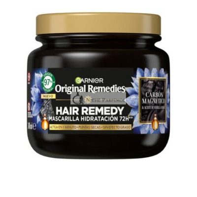 Garnier Eredeti Ápolások Mágneses Aktív Szén Maszk Hajra, 340ml