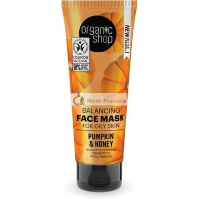 Organic Shop Egyensúlyozó Arcmaszk Zsíros Bőrre Tök és Méz