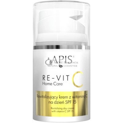 Apis Re-Vit C Otthoni Ápolás Revitalizáló Krém Vitaminokkal és SPF 15, 50ml