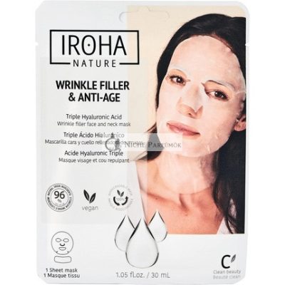 Iroha Nature Anti-Aging & Ráncfeltöltő Arcpakolás Hármas Hyaluronsavval