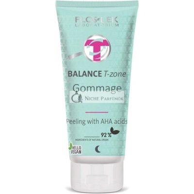 FLOSLEK Gyümölcssavas Arcradír AHA Savakkal, 125 g - Arcpakolás Fekete Pattanások, Pattanások és Pustulák Ellen - Bőrápolás Minden Korosztály és Bőrtípus Számára