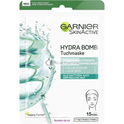 Garnier Hydra Bomb Arctisztító Maszk Hyaluronsavval és Aloe Verával, 28g