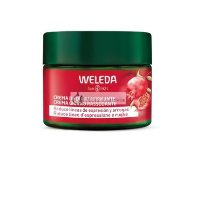 Weleda Gránátalma Feszesítő Nappali Krém, Csökkenti a Vonásokat és Ráncokat, Világosít és Véd a Kék Fény Ellen Gránátalma Olajjal és Maca Peptidekkel, Természetes Kezelés 40ml