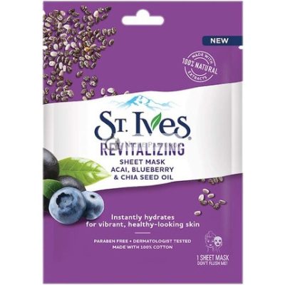 St Ives Revitalizáló Acai, Áfonya és Chia Mag Olaj Arcpakolás 23ml