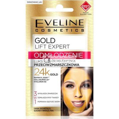 Eveline Cosmetics Gold Lift Expert Luxus Anti-Ránc Maszk, 7ml