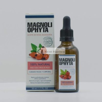 Magnoliophyta Tiszta Csipkebogyó Olaj 50ml Arc- és Testápolás Minden Bőrtípusra, Regeneráló, Anti-Striák Olaj, Csökkenti a Ráncokat és Hegeket, 100% Természetes, Chile-ből