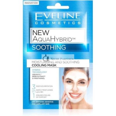 Eveline Cosmetics Új Aqua Hybrid Nyugtató Hűsítő Arcmaska, 2x5ml