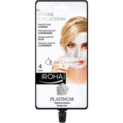 Iroha Nature Platinum Peel Off Arcpakolás, Ragyogó Arcpakolás