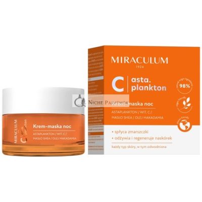 Miraculum Asta.Plankton C Krémmaszk Astaxantinnal és C-vitaminnal, 98% Természetes Összetevők