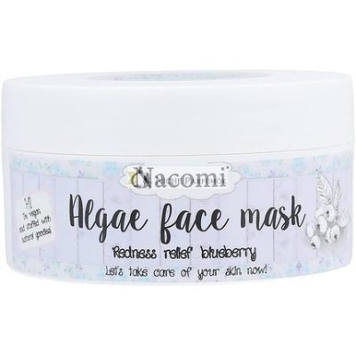 Nacomi Természetes Algás Arcmaszk, Vörösség Csökkentő, Áfonya, 42g