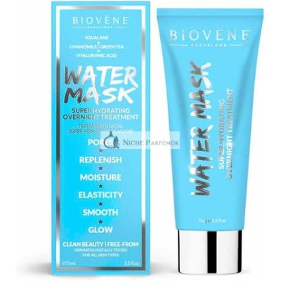 Biovène Barcelona Water Mask Szuper Hidratáló Éjszakai Kezelés, 75ml
