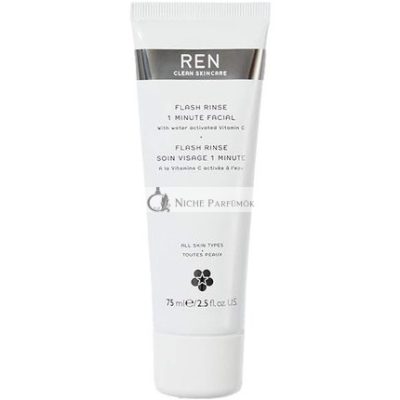 REN Clean Skincare Flash Rinse 1 perc arcpakolás, 75ml