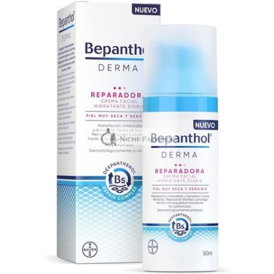 Bepanthol Derma Repair hidratáló arckrém nappali használatra, nagyon száraz és érzékeny bőrre - 50ml
