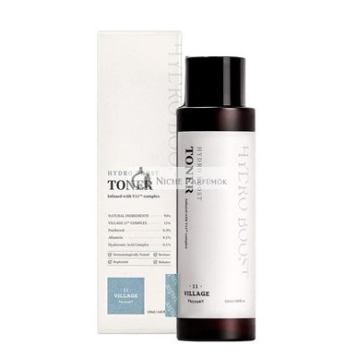 VILLAGE11FACTORY Hidratáló Toner Hialuronsavval és Kamilla Kivonattal, 120ml
