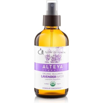 Alteya Organic Levendula Víz Spray 240ml - 100% Tiszta Levendula Hidrolát - USDA Tanúsított Organikus - Arc Tonizáló, Revitalizáló Testápoló, Haj és Fejbőr Ápolására - Tisztít, Nyugtat, Egyensúlyoz, Hidratál