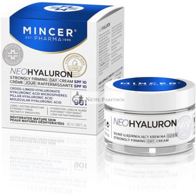 Mincer Pharma Neo Hyaluronic Erős Firming Hidratáló Nyugtató Arckrém SPF 10, 50ml