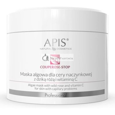 Apis Professional Couperose Stop Vad Rózsa és C-vitamin Algamaszk Érzékeny Bőrre, 100g