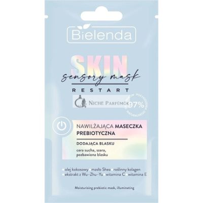Bielenda Skin Restart Szenzor Maszk Hidratáló Prebiotikus Maszk Száraz Bőrre, 8ml