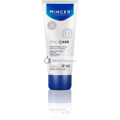 Mincer Pharma Napi Ápolás Világosító Arcpakolás Normál és Száraz Bőrre Mangóvajjal és Chia Olajjal 75ml