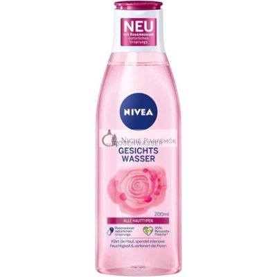 NIVEA Rózsavíz Arc Toner 200ml Frissítő Arc Toner Rózsavízzel Minden Bőrtípusra