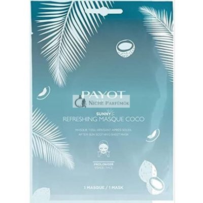 Payot Sunny Frissítő Kókusz Maszk Nyugtató Napozás Utáni Szövetmaszk