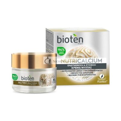 Bioten Nutricalcium Éjszakai Krém Az Öregedés Ellen És Firming, 50ml