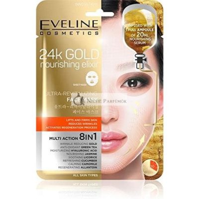 Eveline 24k Gold Tápláló Elixír Ultra-Felújító Arcmaska
