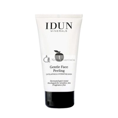 Idun Minerals Gyengéd Arcp peeling Maszk, Krémes Vegan Textúra, 75g