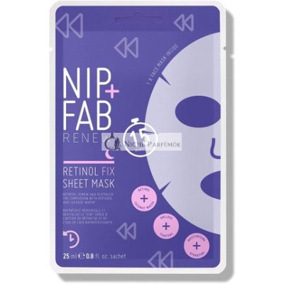 Nip + Fab Retinol Fix Arcpakolás Kókuszvíz és Edelweiss Virág Kivonattal 24ml