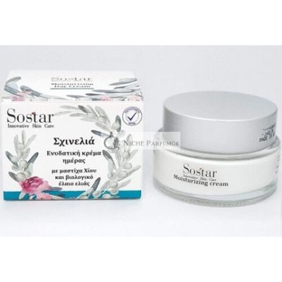 Sostar SkinOlia Hidratáló Nappali Krém Chioszi Mastiha és Szűz Olívaolajjal, 50 ml