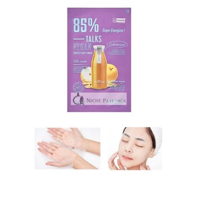 MISSHA Talks Vegan Squeeze Sheet Mask Super Energizer fáradt bőrre, 1 maszk