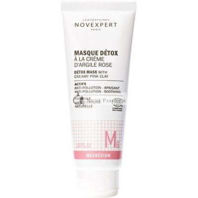 Novexpert Detox Maszk Krémes Rózsaszín Agyaggal Unisex 75g