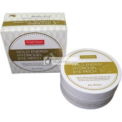Gold Energy Hidrogél Szemmaszk Ránctalanító Kollagén Szemkrém Szemzsel Párnák Arany/Citromfű/Vita10komplex Hidratáló Eltávolítja a Táskákat és a Sötét Köröket, 60db