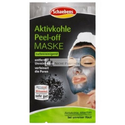 Schaebens Aktív Szén Detox Peeling Maszk - 16ml, Pórus Minimalizáló Mélytisztító Formula