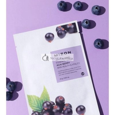 Plátýnkos 3D Maszk Acai Bogyóval az Egészséges Bőrért és Vitalitásért, Joyful Time Essence Mask Acai Berry 23g