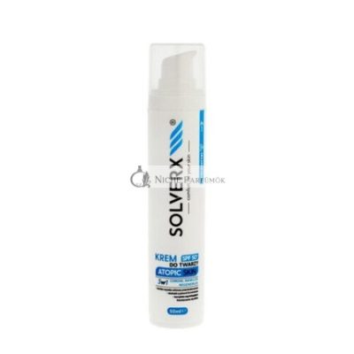 SOLVERX Atópiás Bőr Arckrém 3in1 SPF50+, 50ml