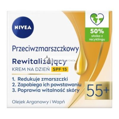 Przeciwzmarszczkowy + Rewitalizáló Nappali Krém SPF15 55+ 50ml