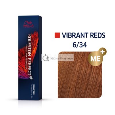 Wella Professionals Koleston Perfect Me+ Vibrant Reds professzionális permanens hajszín 6/34 60 ml