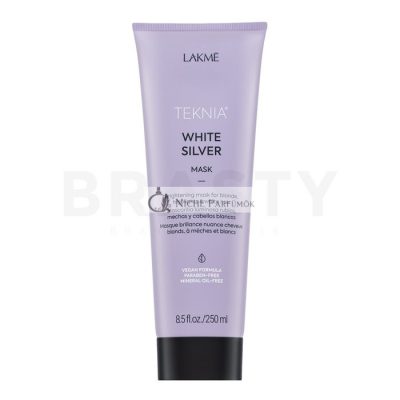 Lakmé Teknia White Silver Mask neutralizáló maszk platinaszőke és ősz hajra 250 ml