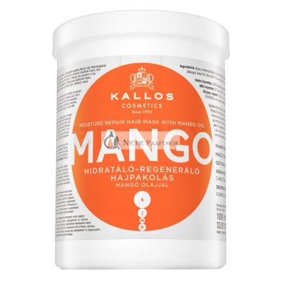 Kallos Mango Moisture Repair Hair Mask tápláló maszk száraz és sérült hajra 1000 ml