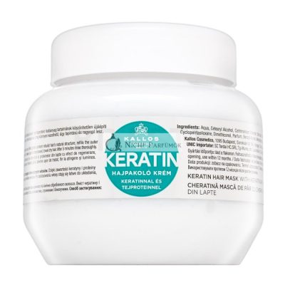 Kallos Keratin Hair Mask tápláló maszk keratinnal 275 ml