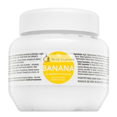 Kallos Banana Fortifying Hair Mask erősítő maszk gyenge hajra 275 ml