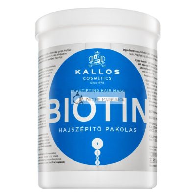Kallos Biotin Beautifying Hair Mask erősítő maszk gyenge hajra 1000 ml