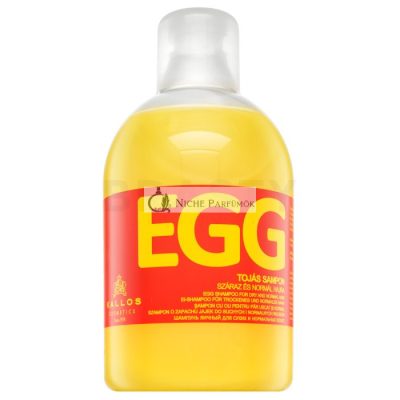 Kallos Egg Shampoo tápláló sampon száraz és sérült hajra 1000 ml