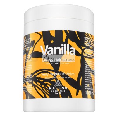 Kallos Vanilla Shine Hair Mask erősítő maszk puha és fényes hajért 1000 ml