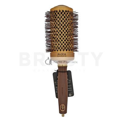 Olivia Garden Expert Blowout Shine Round Brush Wavy Bristles Gold & Brown 55 mm hajkefe