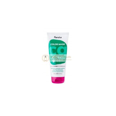 Fanola Color Mask tápláló maszk színes pigmentekkel hajszín élénkítésére Clover Green 200 ml