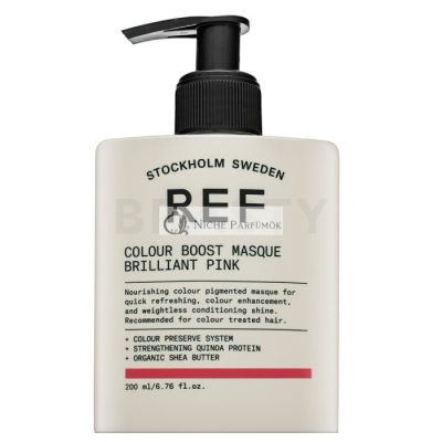 REF Colour Boost Masque tápláló maszk színes pigmentekkel hajszín élénkítésére Brilliant Pink 200 ml